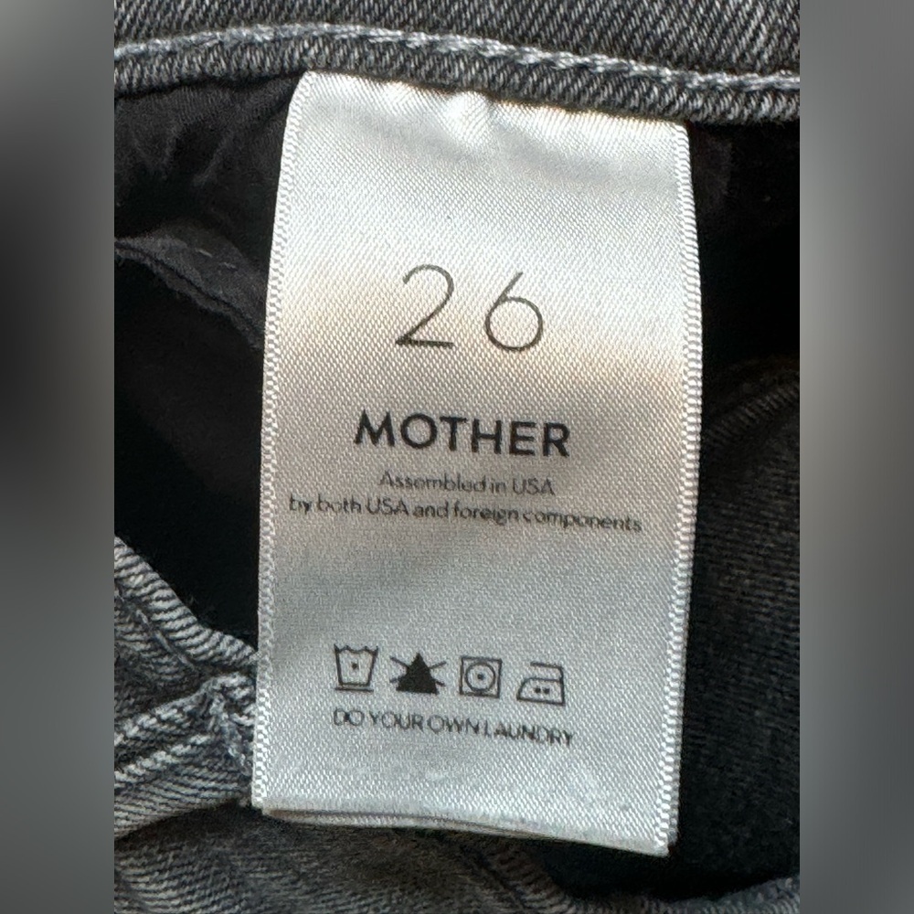 Mother grey high waisted size 26 skinny jeans - Picture 4 of 10